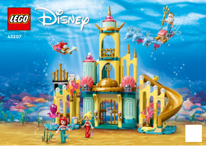 Használati útmutató Lego set 43207 Disney Pricess Ariel víz alatti palotája