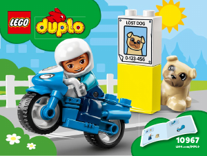 Manuale Lego set 10967 Duplo Motocicletta della polizia