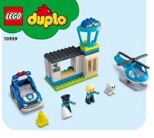 Használati útmutató Lego set 10959 Duplo Rendőrkapitányság és helikopter
