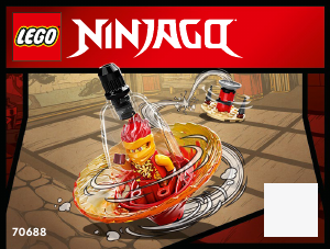 Manuale Lego set 70688 Ninjago Addestramento ninja di Spinjitzu con Kai
