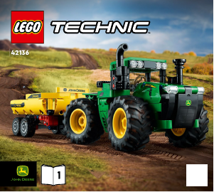 Instrukcja Lego set 42136 Technic Traktor John Deere 9620R 4WD