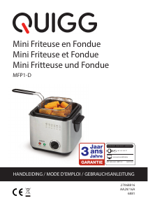 Mode d’emploi Quigg MFP1-D Friteuse
