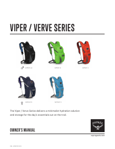 Handleiding Osprey Verve 9 Rugtas