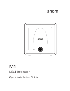 Handleiding Snom M1 DECT Repeater