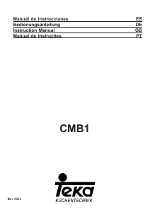 Manual Teka CMB1 60 Exaustor