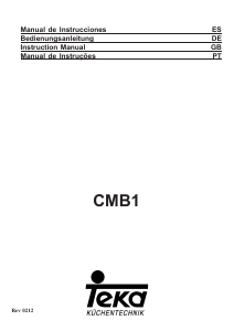 Handleiding Teka CMB1 60 Afzuigkap