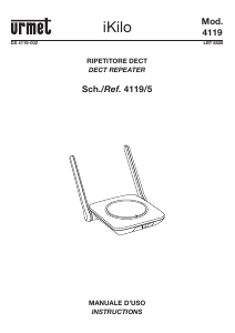 Manuale Urmet 4119 Ripetitore DECT