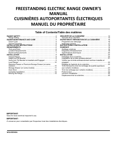 Mode d’emploi Whirlpool YWFE745H0FS Cuisinière