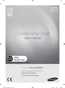 Manual Samsung SDC14709 Dryer