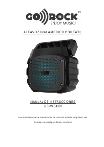 Manual Go Rock GR-WSK60 Speaker