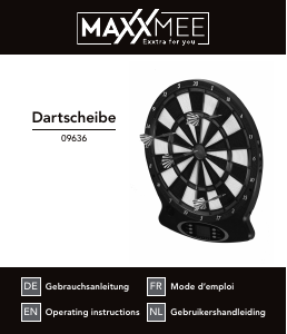 Mode d’emploi Maxxmee WJ100 Jeu de fléchettes