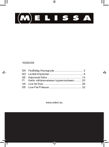 Manual Melissa 16290038 Deep Fryer