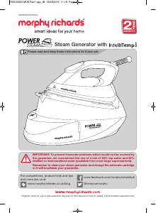 Handleiding Morphy Richards 333001 Power Strijkijzer