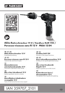 Brugsanvisning Parkside IAN 359707 Bore-skruemaskine