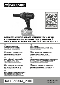 Manual Parkside IAN 368334 Impact Wrench