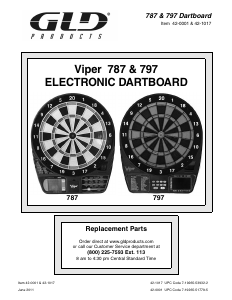 Handleiding Viper 787 Dartboard