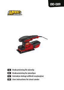 Bruksanvisning Meec Tools 010-089 Planslip