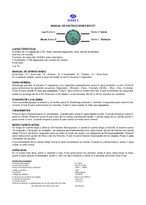 Manual de uso Marea 35157 Chronograph Reloj de pulsera