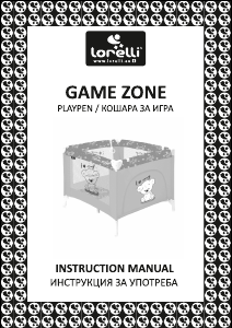 Instrukcja Lorelli Game Zone Kojec dla dziecka