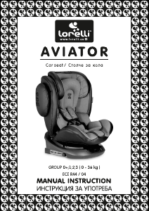 Manual Lorelli Aviator Scaun auto