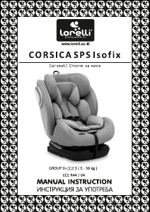 Manual Lorelli Corsica SPS Isofix Car Seat