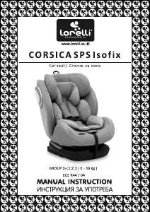 Priručnik Lorelli Corsica SPS Isofix Autosjedalica