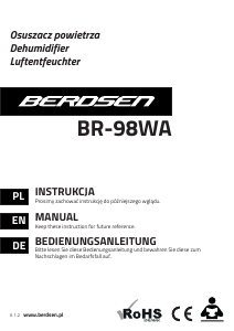 Instrukcja Berdsen BR-98WA Osuszacz