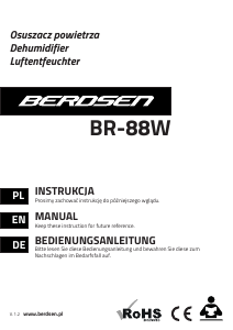 Instrukcja Berdsen BR-88W Osuszacz