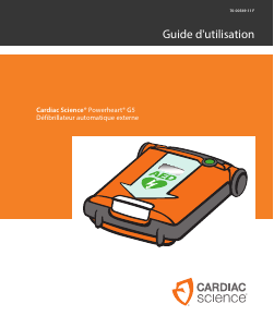 Mode d’emploi Cardiac Science Powerheart G5 Défibrillateur