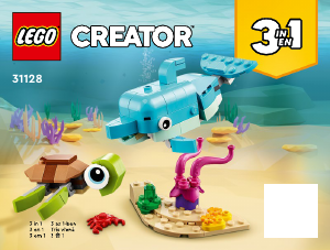 Manual Lego set 31128 Creator Dolphin and turtle