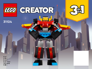 Manual Lego set 31124 Creator Super robot