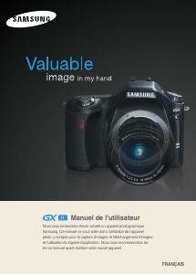 Mode d’emploi Samsung GX-1L Appareil photo numérique