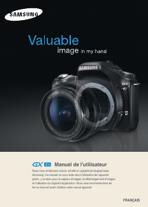 Mode d’emploi Samsung GX-1S Appareil photo numérique