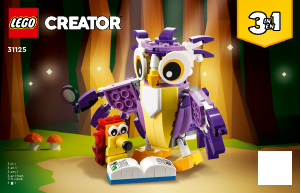Brugsanvisning Lego set 31125 Creator Fantasi-skovvæsner