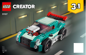 Vadovas Lego set 31127 Creator Lenktyninis miesto automobilis