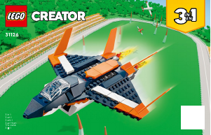 Mode d’emploi Lego set 31126 Creator L'avion supersonique