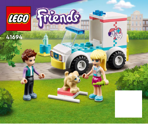 Käyttöohje Lego set 41694 Friends Eläinsairaalan ambulanssi