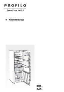 Kullanım kılavuzu Profilo BD3056WFLN Donduruculu buzdolabı