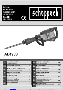 Manual Scheppach AB1900 Demolition Hammer