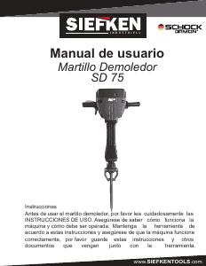 Manual de uso Siefken SD 75 Martillo de demolición
