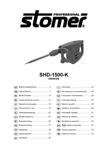 Instrukcja Stomer SHD-1500-K Młot udarowy