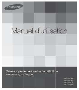 Mode d’emploi Samsung HMX-U20SP Appareil photo numérique