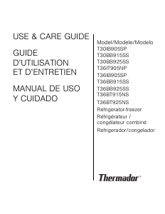 Manual de uso Thermador T36BT925NS Frigorífico combinado