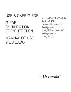 Handleiding Thermador T30IB905SP Koel-vries combinatie