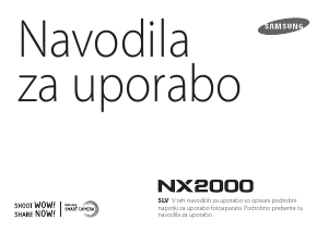 Priročnik Samsung NX2000 Digitalni fotoaparat
