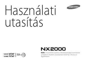 Használati útmutató Samsung NX2000 Digitális fényképezőgép