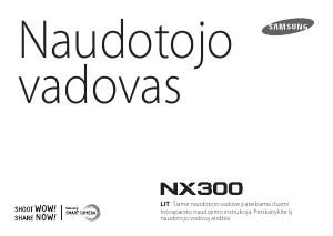 Vadovas Samsung NX300 Skaitmeninis fotoaparatas