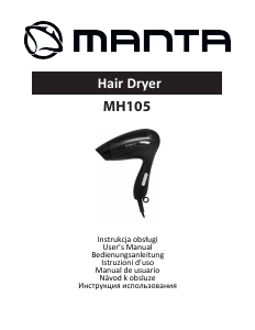 Handleiding Manta MH105 Haardroger