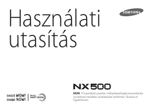 Használati útmutató Samsung NX500 Digitális fényképezőgép