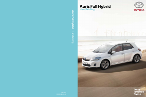 Handleiding Toyota Auris Full Hybrid (2010)